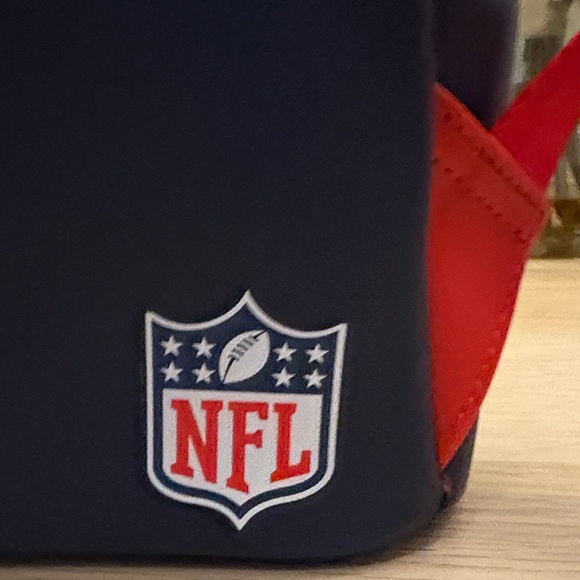 Loungefly Patriots Navy and Red Backpack - Picture 5 of 8